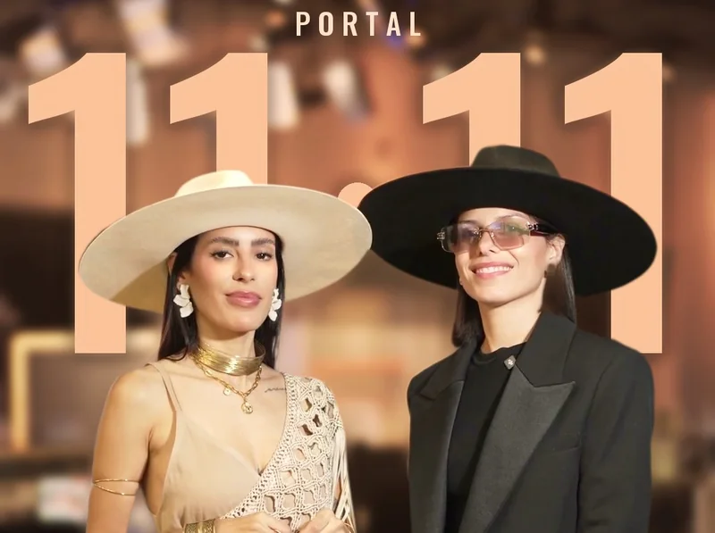 Ale y Emma frente al Portal 11·11
